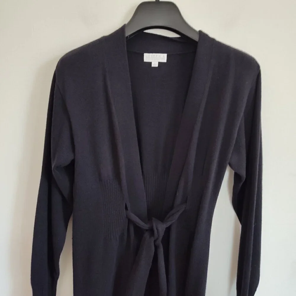 Ladies SZ S Joseph A Black Duster Cardigan